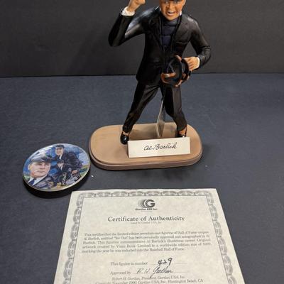 Al Barlick Autographed Figurine - #429/1989