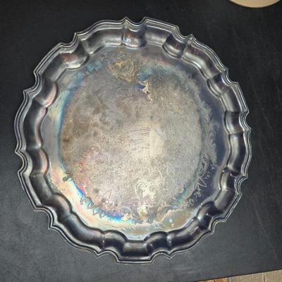 Christmas Decor - small faux tree - glass platter - Thomas Kincaide Bowl - Brick snowman - Wreath and much more!