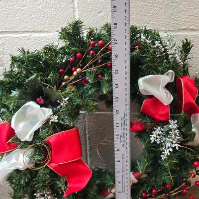 Christmas Decor - small faux tree - glass platter - Thomas Kincaide Bowl - Brick snowman - Wreath and much more!