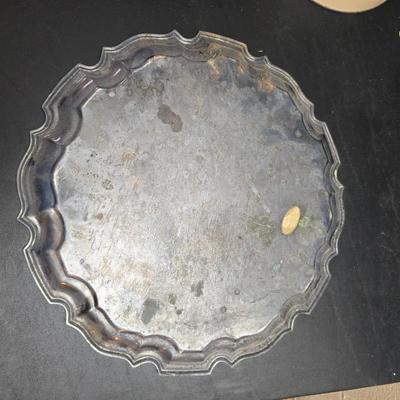 Christmas Decor - small faux tree - glass platter - Thomas Kincaide Bowl - Brick snowman - Wreath and much more!