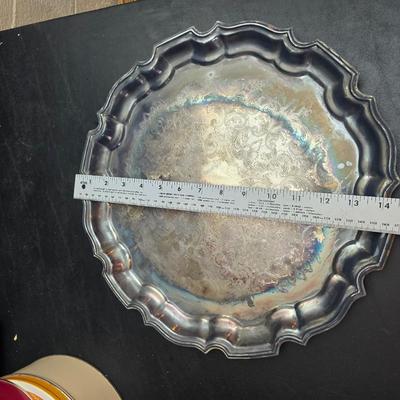 Christmas Decor - small faux tree - glass platter - Thomas Kincaide Bowl - Brick snowman - Wreath and much more!