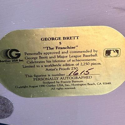 George Brett Autographed Figurine - #1615/2250