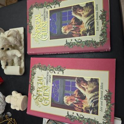 Christmas decor - Ornaments - Santa milking cow - Candle holders - Platters- Tins - Angels and more!