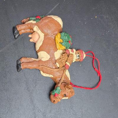 Christmas decor - Ornaments - Santa milking cow - Candle holders - Platters- Tins - Angels and more!