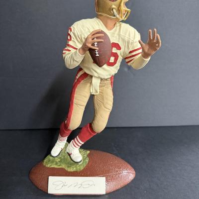 Joe Montana Autographed Figurine - Artist Proof