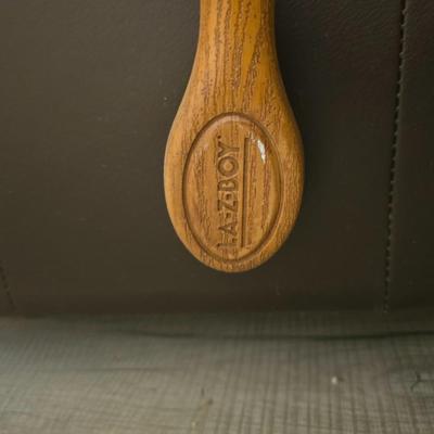 Brown leather La-Z-Boy Reed wall recliner. LazyBoy recliner