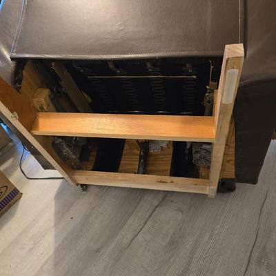 Brown leather La-Z-Boy Reed wall recliner. LazyBoy recliner