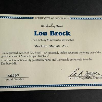 Danbury Mint - Lou Brock Figurine
