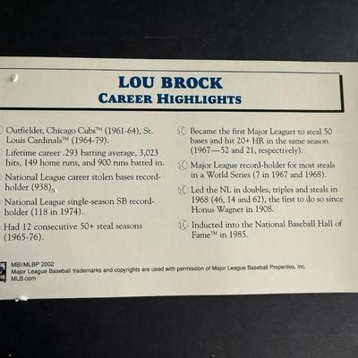 Danbury Mint - Lou Brock Figurine