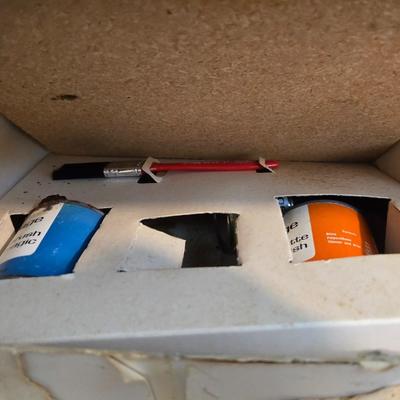 Home repair items - Black pipe mounted rail