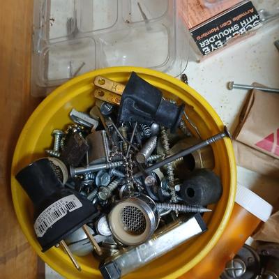 Home repair items - Black pipe mounted rail