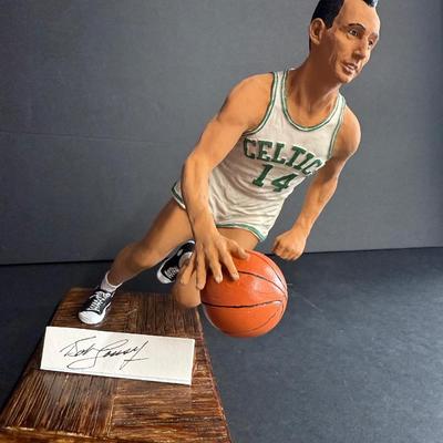 Bob Cousy Autographed Figurine - #377/950