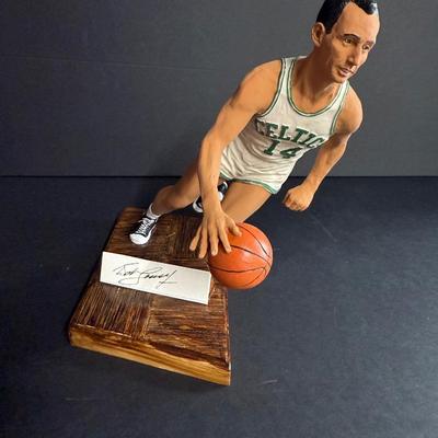 Bob Cousy Autographed Figurine - #377/950