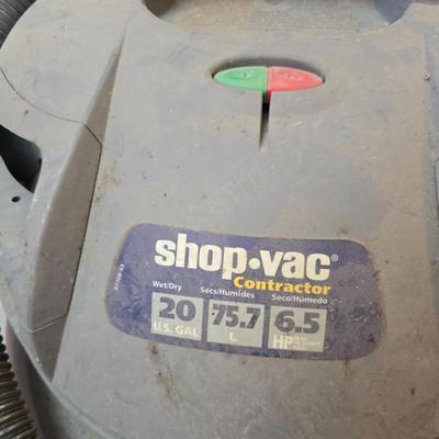 20-gallon Contractor Shop-Vac with attachments and wheel cart