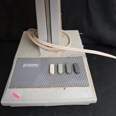 Bahama Fans Shell Electronic Desk fan and aN nsa Environmental air system