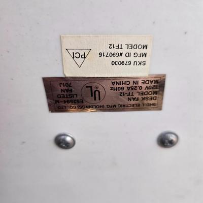 Bahama Fans Shell Electronic Desk fan and aN nsa Environmental air system