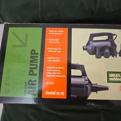 Twin sized air mattress - 120 volt Air pump - and a Gott water cooler