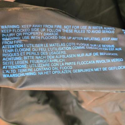 Twin sized air mattress - 120 volt Air pump - and a Gott water cooler