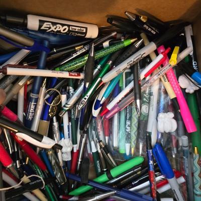 Office supplies - Paper shredder - Casio DL-250LA heavy-duty printing calculator -Barn calendar - Variety of ink pens - Phones - Binders...