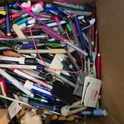 Office supplies - Paper shredder - Casio DL-250LA heavy-duty printing calculator -Barn calendar - Variety of ink pens - Phones - Binders...