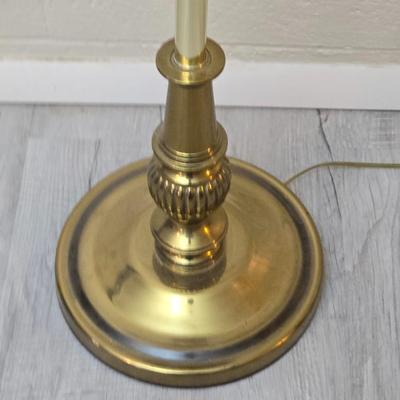 Nice Brass swing arm floor lamp