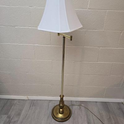 Nice Brass swing arm floor lamp