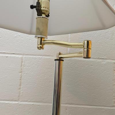 Nice Brass swing arm floor lamp