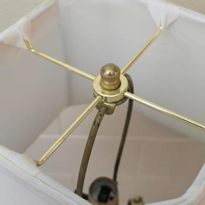 Nice Brass swing arm floor lamp