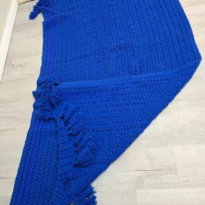 Three hand crocheted Afghan blankets