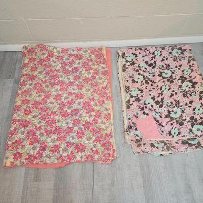 Two very old handmade quilts - Kantha like quilts -