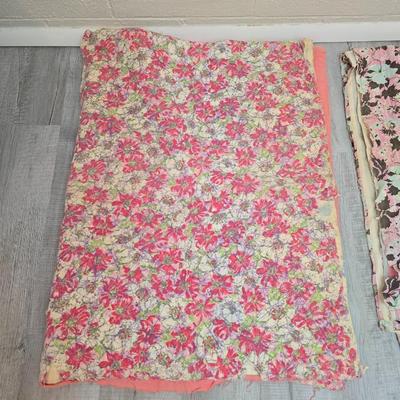 Two very old handmade quilts - Kantha like quilts -