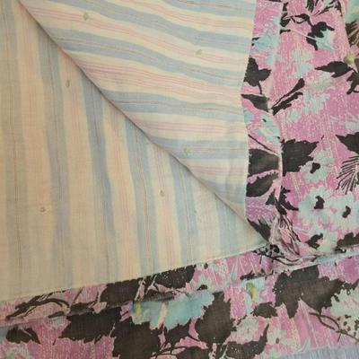 Two very old handmade quilts - Kantha like quilts -