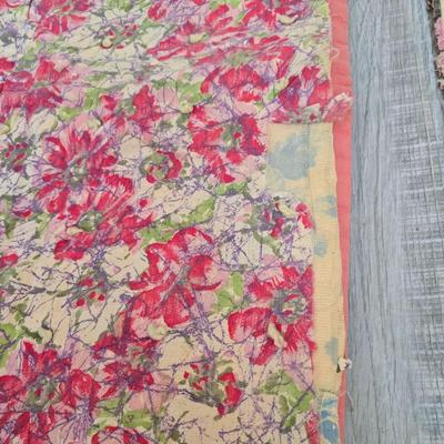 Two very old handmade quilts - Kantha like quilts -