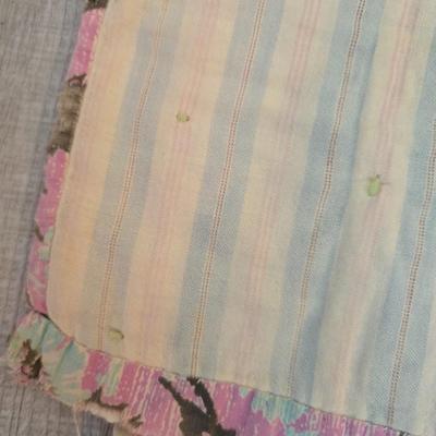 Two very old handmade quilts - Kantha like quilts -