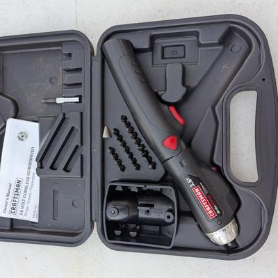 Sale Photo Thumbnail #277: Craftsman 3.6v cordless screwdriver no charging cords