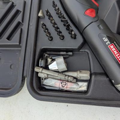 Sale Photo Thumbnail #280: Craftsman 3.6v cordless screwdriver no charging cords