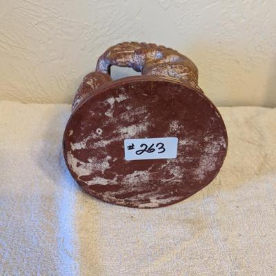 Sale Photo Thumbnail #1008: Circle of friends terra cotta tealight candle holder