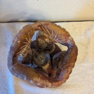 Sale Photo Thumbnail #1015: Circle of friends terra cotta tealight candle holder