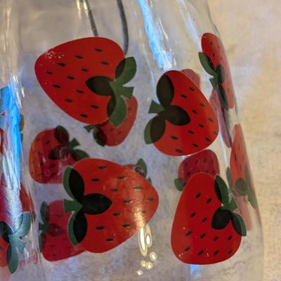 Sale Photo Thumbnail #1022: Strawberry Canning glass jar