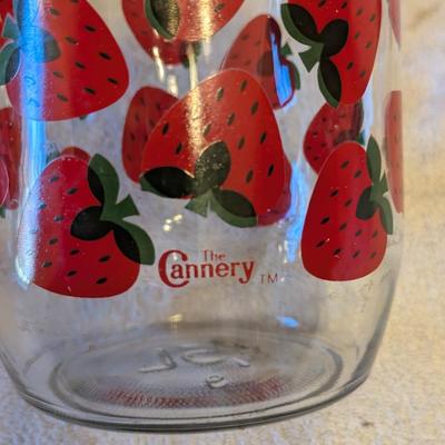 Sale Photo Thumbnail #1023: Strawberry Canning glass jar