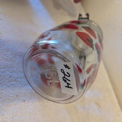 Sale Photo Thumbnail #1021: Strawberry Canning glass jar
