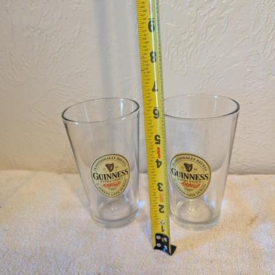 Sale Photo Thumbnail #1052: set of 2 Guinness glass tumblers