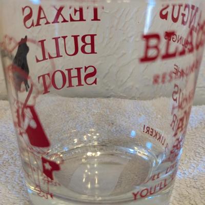 Sale Photo Thumbnail #1056: Texas bull shot glass