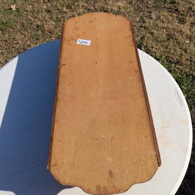 Sale Photo Thumbnail #1101: wooden wall shelf