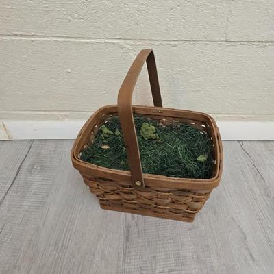 Dark colored wicker baskets