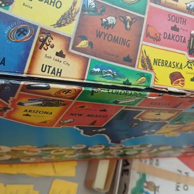 Vintage board games - Pollyanna - Game of the United States - Rook - Rack o