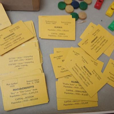 Vintage board games - Pollyanna - Game of the United States - Rook - Rack o