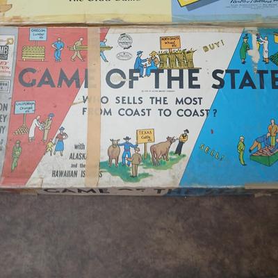 Vintage board games - Pollyanna - Game of the United States - Rook - Rack o