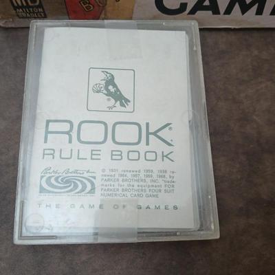 Vintage board games - Pollyanna - Game of the United States - Rook - Rack o