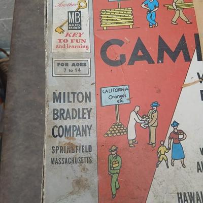 Vintage board games - Pollyanna - Game of the United States - Rook - Rack o